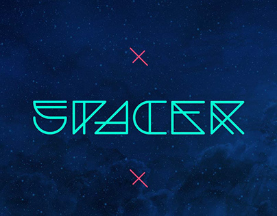 Spacer Experimental futuristic Font Free
