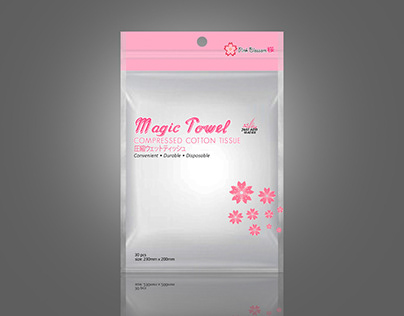 Daiso Packaging (Magic Towel)