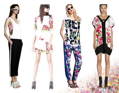 Promod: Graphic Flowers, summer 14 trend