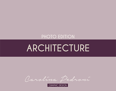 Architecture photo edition