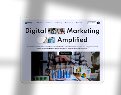 Website design for a marketing agency