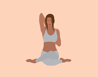 Yoga Poses - series of yoga posters