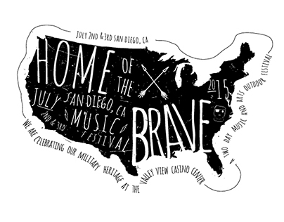 home of the brave brand concept