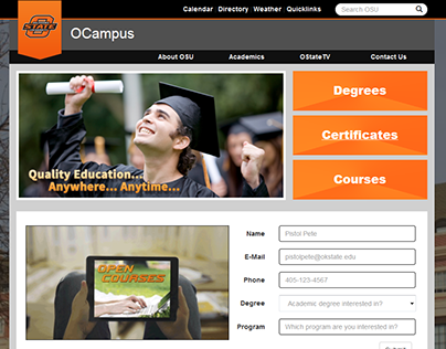 Web - OSU OCampus Website Update