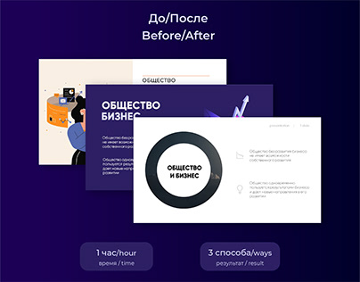 Presentation PowerPoiont design - Before/After redesign