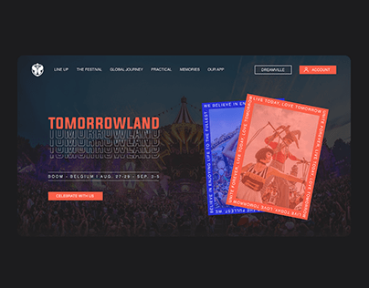 Tomorrowland | Festival - UI/UX Design (Website & App)