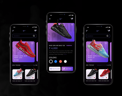 Nike E commerce App | UI Design