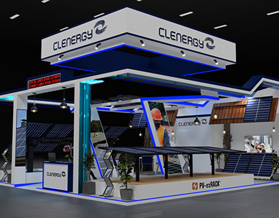 Clenergy Stand Concept for Intersolar Munich 2023