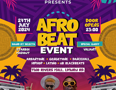 Afro Beat Event Poster