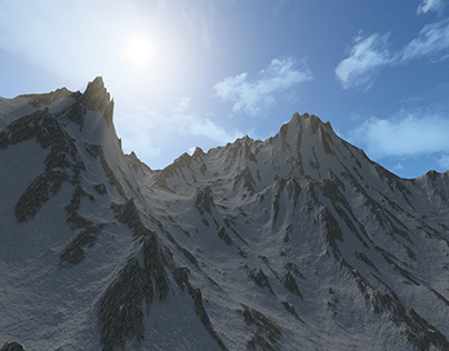 3D Infinite Mountain Ranges