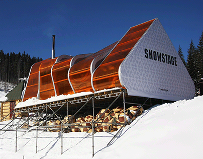 Snowstage pavilion in Bukovel