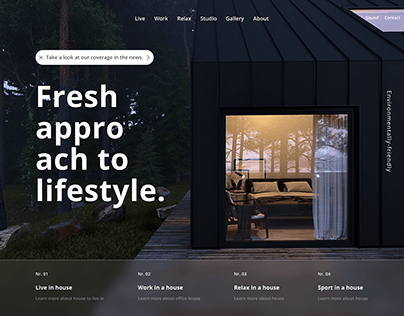 Landing page \ Fresh approach to lifestyle.