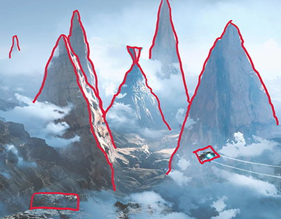 montanhas formas geometricas