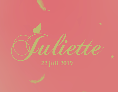 Juliette geboortekaartje