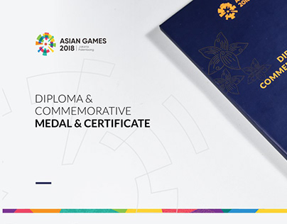 ASIAN GAMES 2018 - Diploma & Commemorative Medal