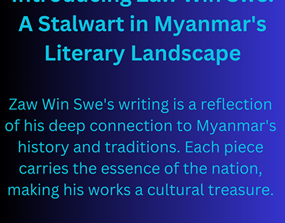 Zaw Win Swe A Stalwart in Myanmar's Literary Landscape
