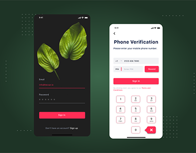 Sign-in & Verification Options Theme UI...🍃