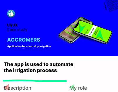 Smart irrigation app: AGGROMERS