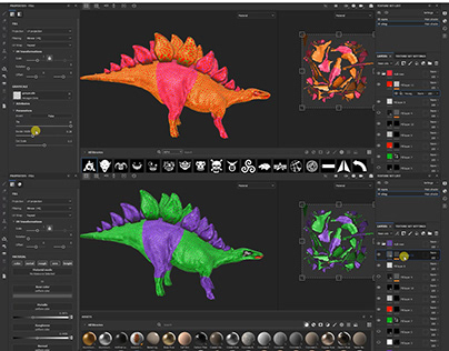 Wild Dino Hunting Simulation Game - Substance Texturing