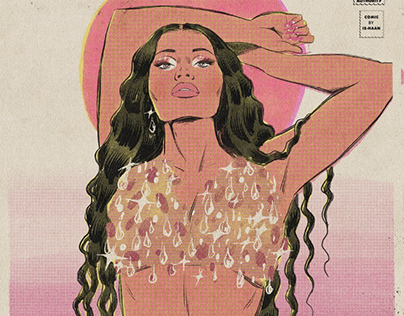 Nicki Minaj single comic cover art