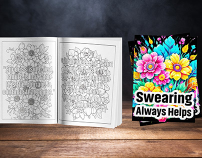 special swearing always help coloring book for a client