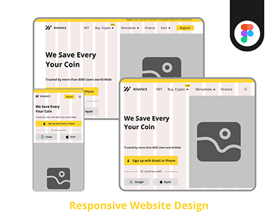 Responsive Website Design - Mid Fidelity Wireframes
