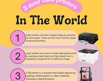 3 Most used Printers in the World