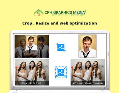 Image cropping, resize and web optimization