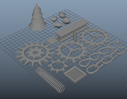 Steampunk Game Parts Assets