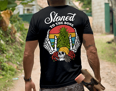 Stoned to the bone, Stoner t-shirt design