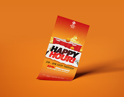 Happy Hour Flyer Design
