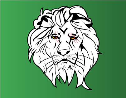 Diseño leon vectorizado
