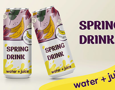 SPRING DRINK Packaging design concept