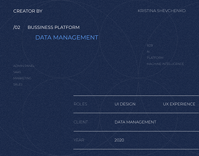 Data Management | UI/UX