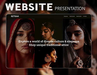 Regional Tradition Fashion App | Website Presentation
