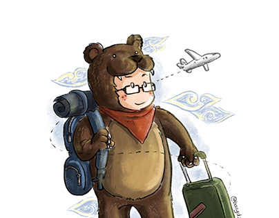 Sibling Sketch - Grizzly Traveler