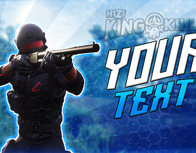 H1Z1 King Of The Kill thumbnail template I Designed.