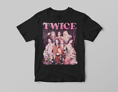 Twice T-Shirt Concept Mockup