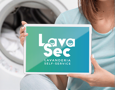 Identidade visual - LavaSec Lavanderia selfie-service