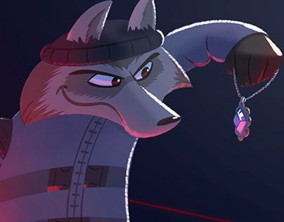Raccoon Burglar - character design