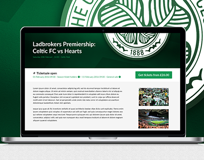 Celtic FC Responsive Website