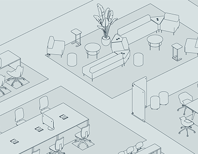 Workspace / Isometric illustration // EOL GROUP