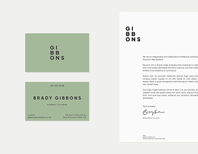 Architects Branding: Gibbons Architects