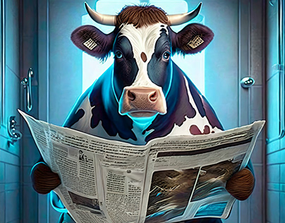 Mooo-ody Morning Disrupted by News - Animation