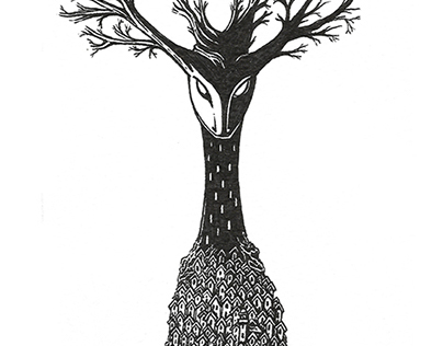Inktober #1: "Devil's mountain tree"