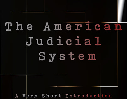 The American Judicial System, book cover design