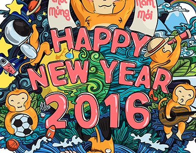 Happy Monkey Year 2016