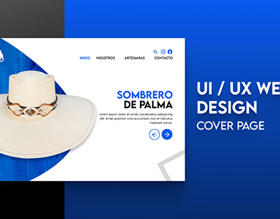 UI / UX WEBSITE DESIGN PERUVIAN HAT