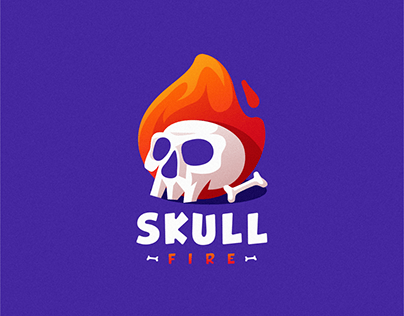 Skull Fire Logo