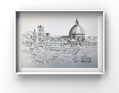 My Pilgrim’s City Florence - Sketch Drawing